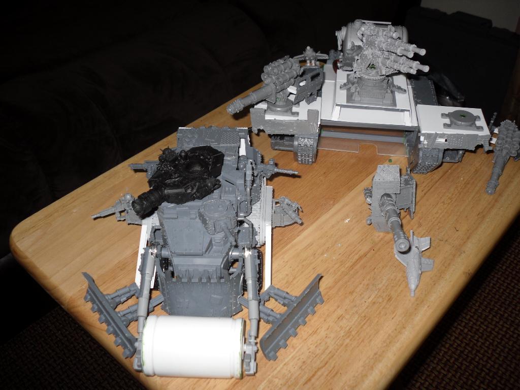 Battle Fortress, Battlewagon, Chimera, Conversion, Land Raider, Looted, Marine Abuse, Orks, Super-heavy, Work In Progress