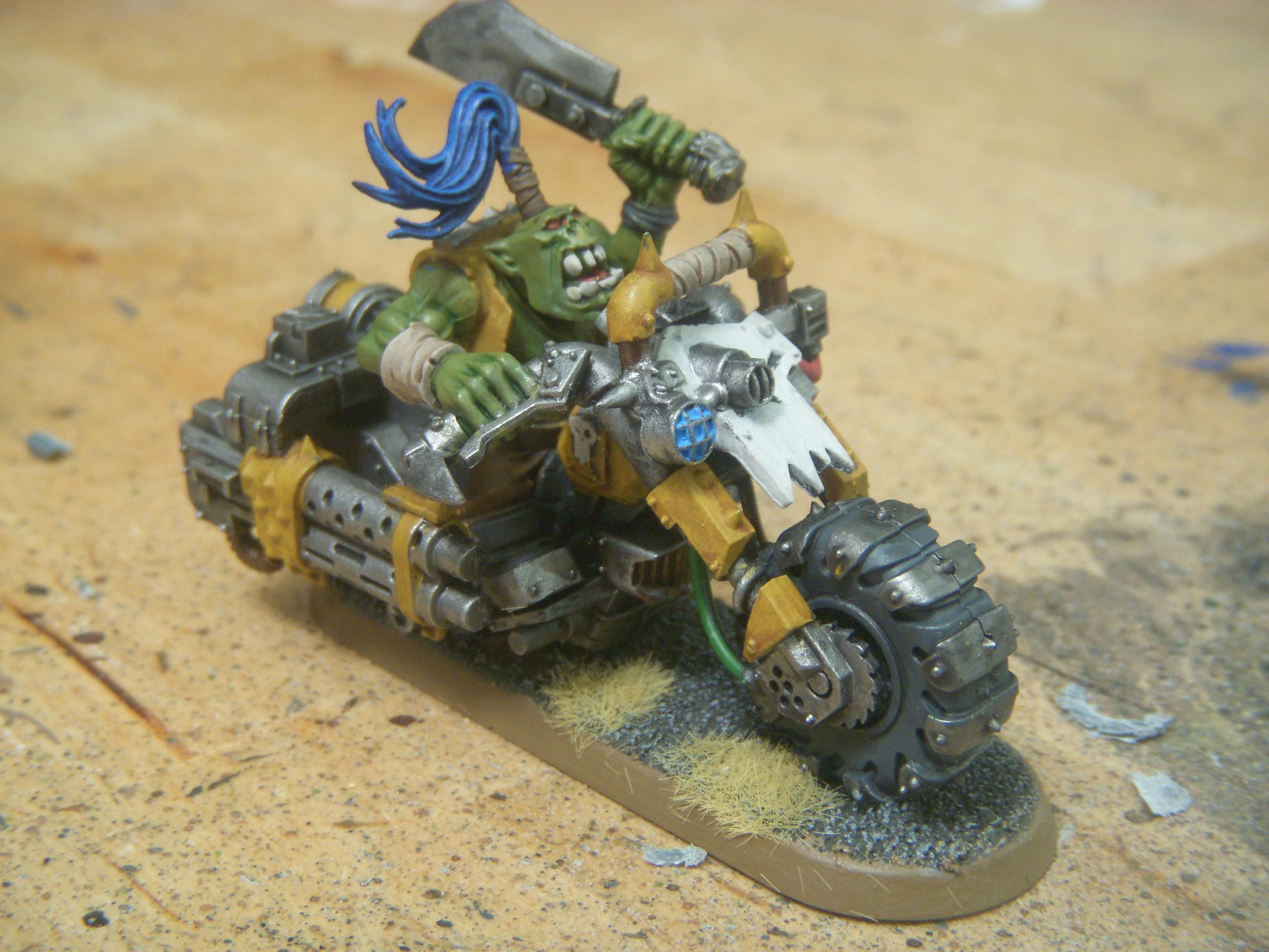 Bad Moon Orks, Bike, Imperial Guard Mordian Iron Guard Bad Moon Orks, Mordian Imperial Guard, Orks