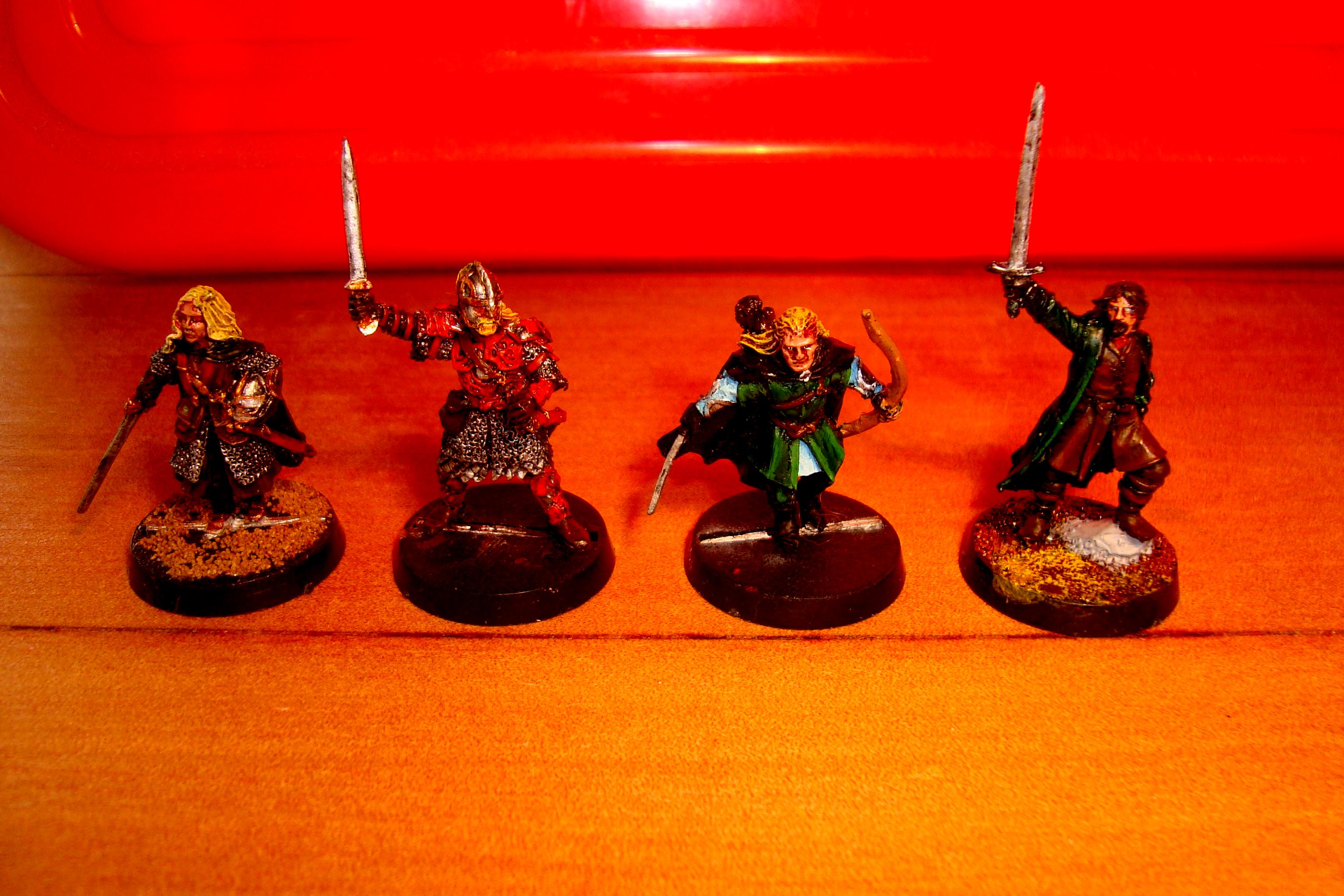 Aragorn, Legolas, Eomer and Eowyn