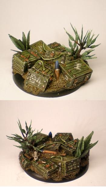 Base, Conversion, Imperial Guard, Jungle, Objective Marker, Resin