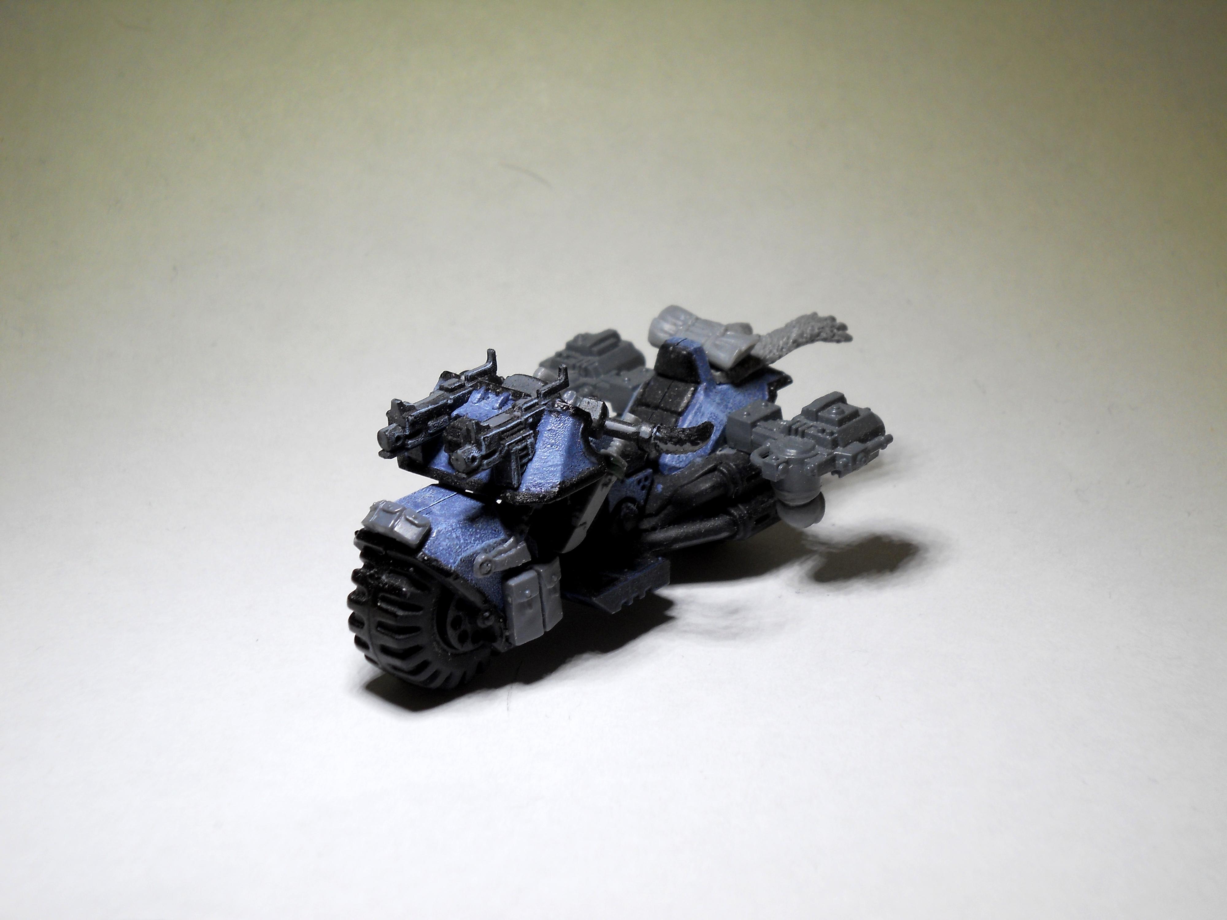 Bike, Conversion, Power Fist, Space Marines, Space Wolves