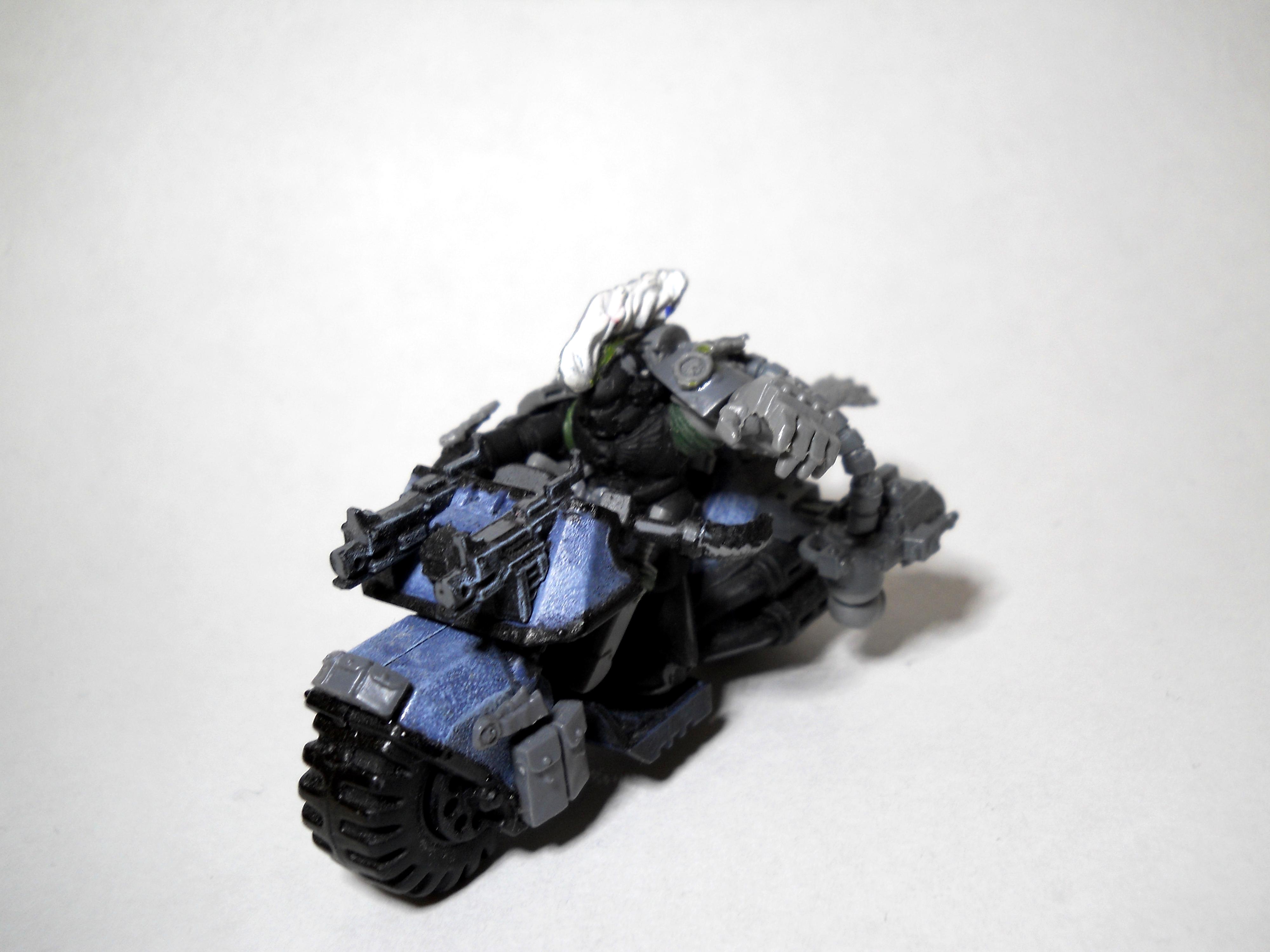 Bike, Conversion, Power Fist, Space Marines, Space Wolves