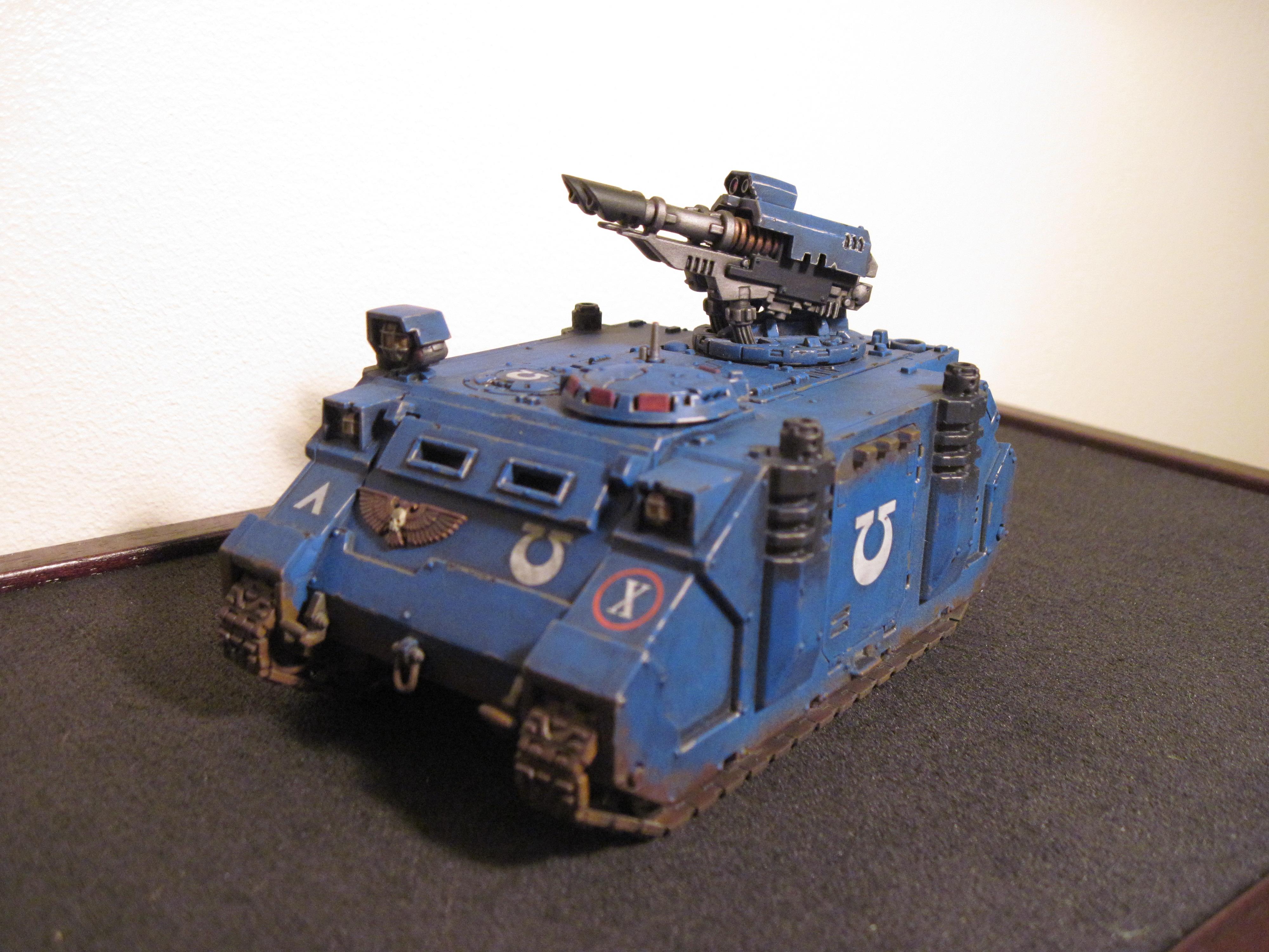 Razorback, Rhino, Space Marines, Ultramarines