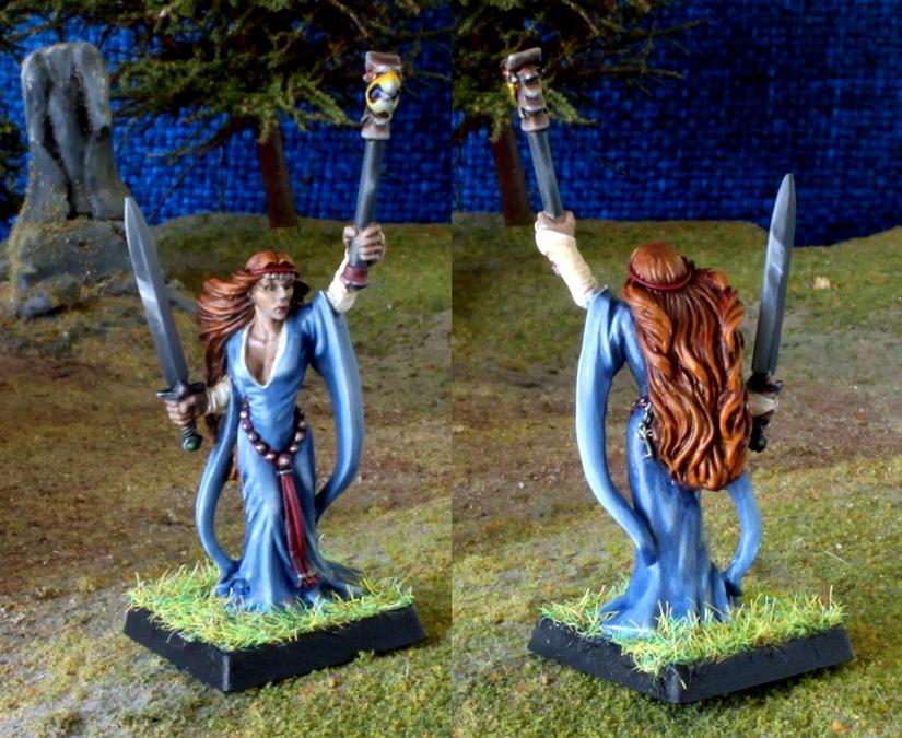 Bretonnians, Wife's 1st mini! Bretonnian Sorceress/Damsel