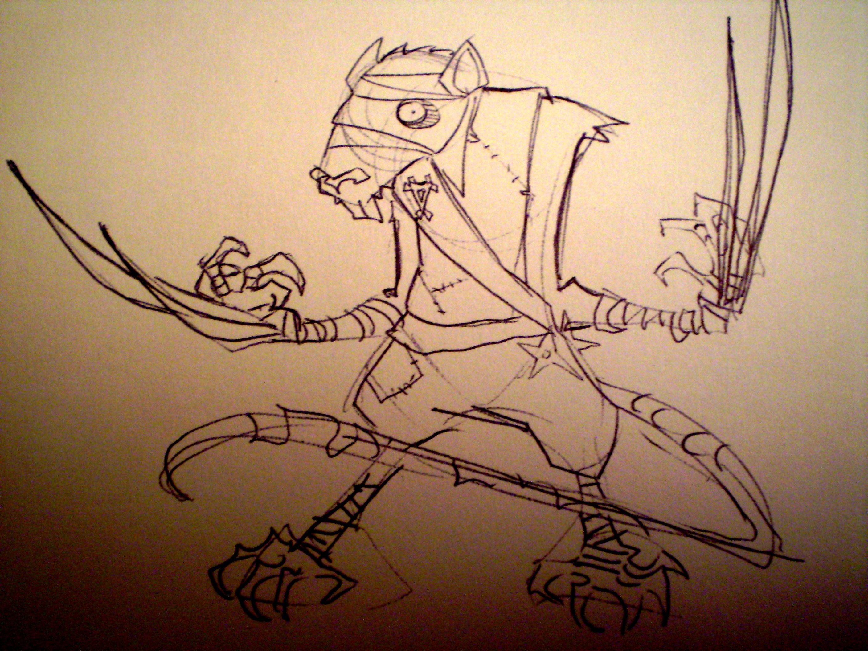 Artwork, Assasian, Drawing, Skaven, Warhammer Fantasy
