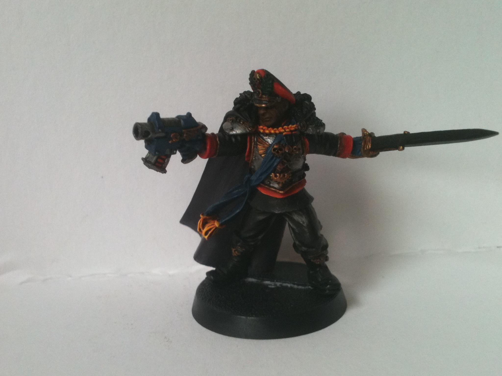 Commissar, Finecast, Imperial Guard, Warhammer 40,000, Work In Progress