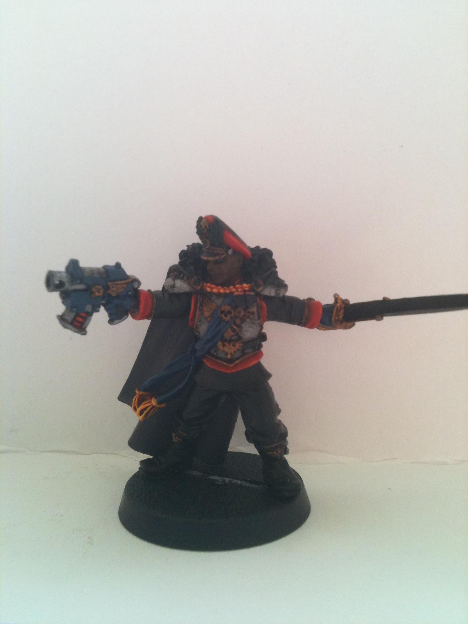Commissar, Finecast, Imperial Guard, Warhammer 40,000, Work In Progress