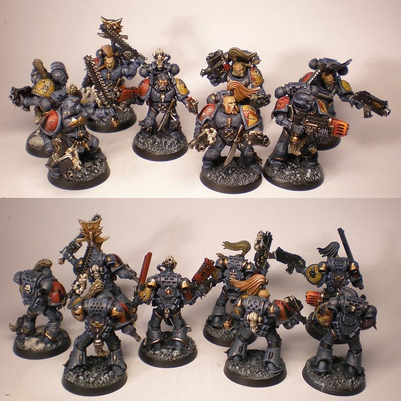 Astartes, Base, Battle Damage, Commission, Conversion, Freehand, Games Workshop, Snow, Space Marines, Space Wolves, Warhammer 40,000