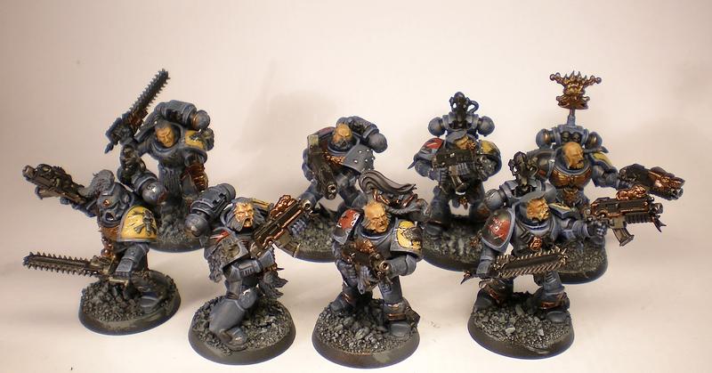 Astartes, Battle Damage, Commission, Conversion, Freehand, Games Workshop, Snow, Space Marines, Space Wolves, Warhammer 40,000