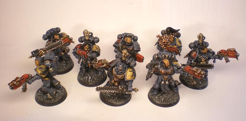 Astartes, Battle Damage, Commission, Conversion, Freehand, Games Workshop, Snow, Space Marines, Space Wolves, Warhammer 40,000
