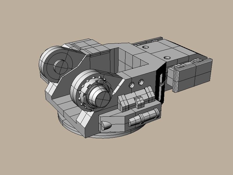 The other side of the new turret. I'm going to cut the skids and wings before the turret so they can be sold together while we get the turret cast up