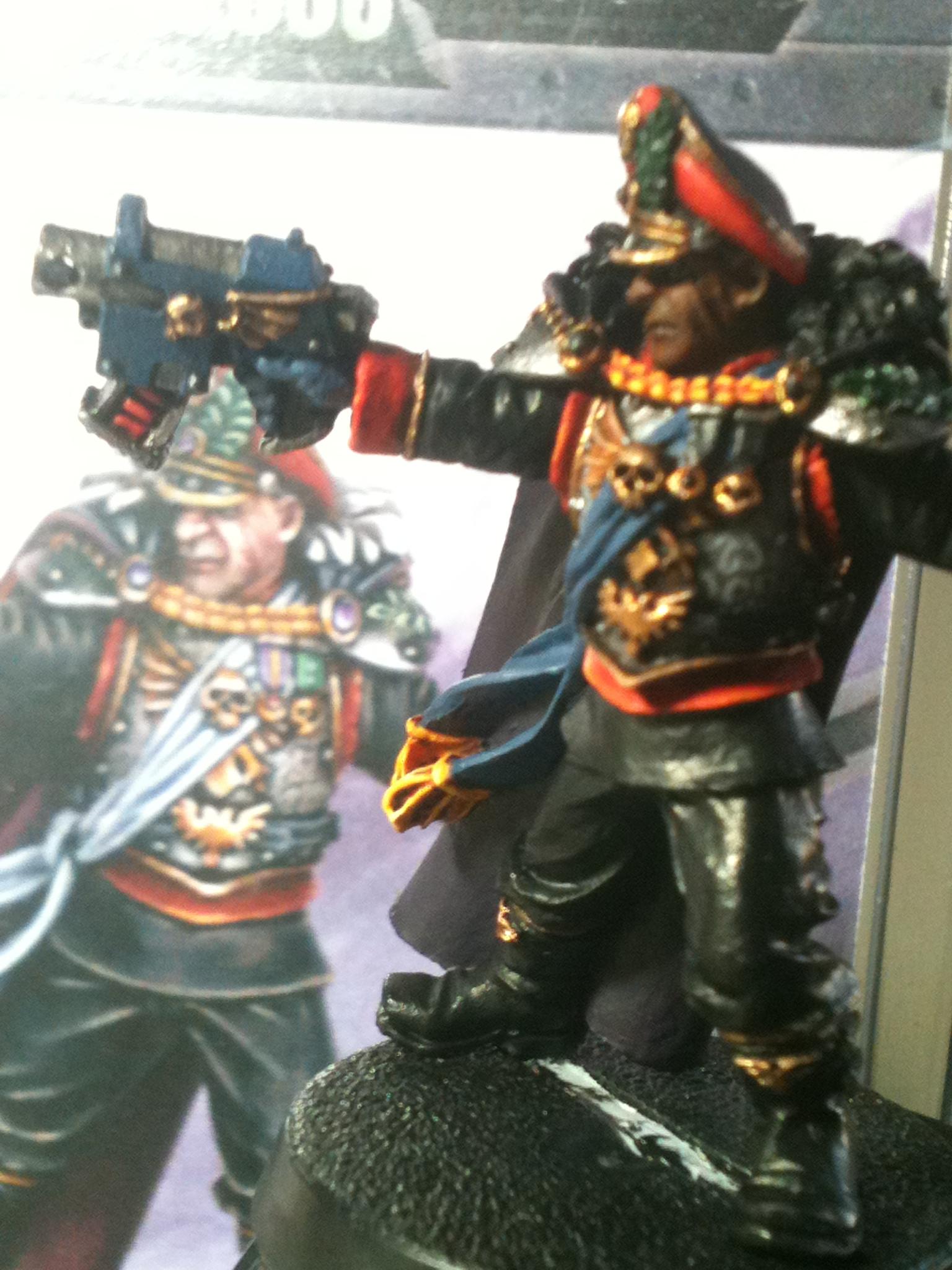 Commissar, Finecast, Imperial Guard, Warhammer 40,000, Work In Progress