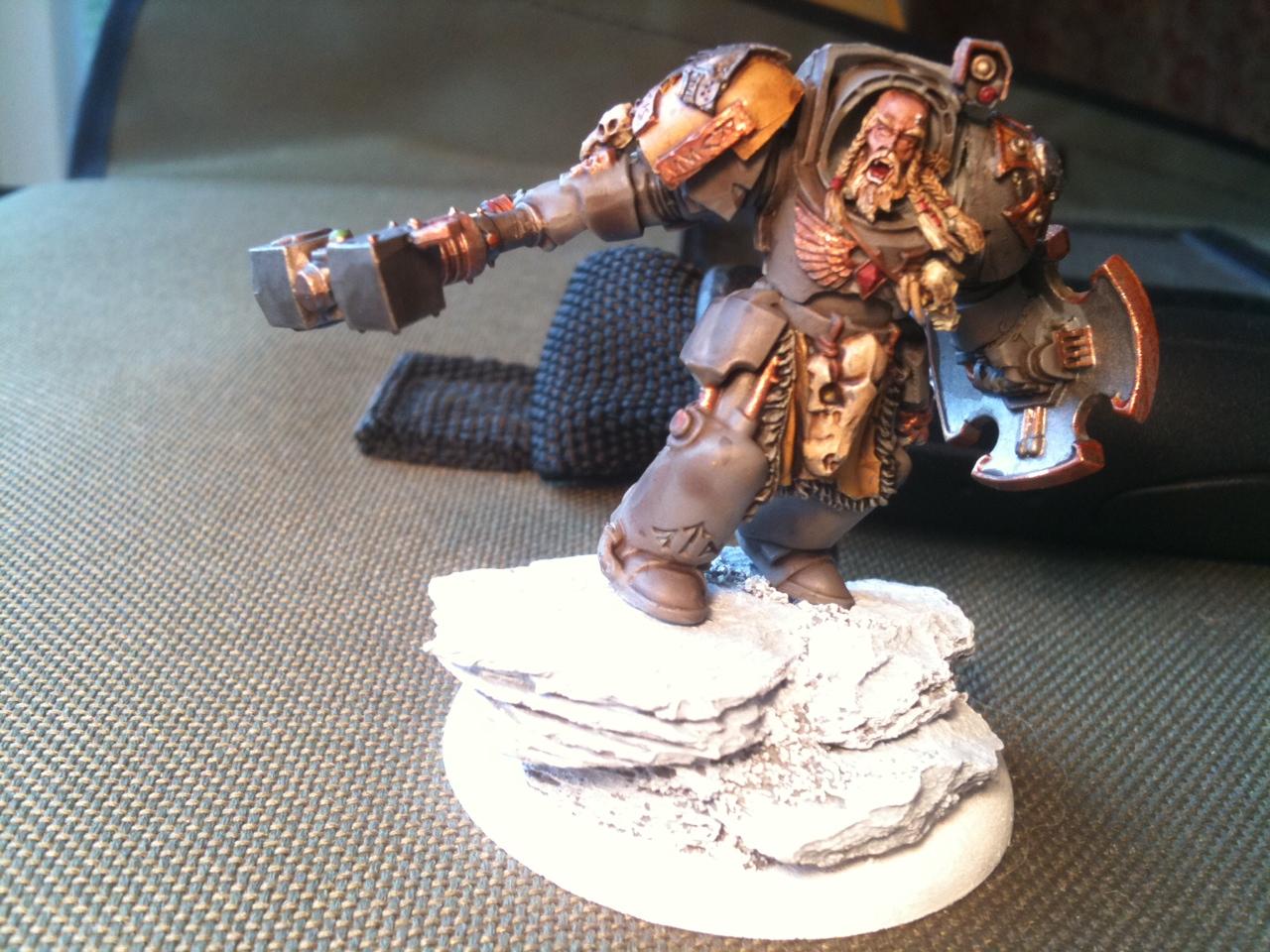 Arjac, Rockfist, Space Wolves, Terminator Armor, Wolf Guard