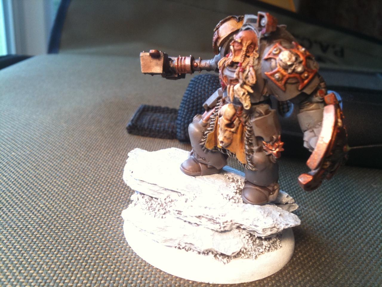 Arjac, Rockfist, Space Wolves, Terminator Armor, Wolf Guard