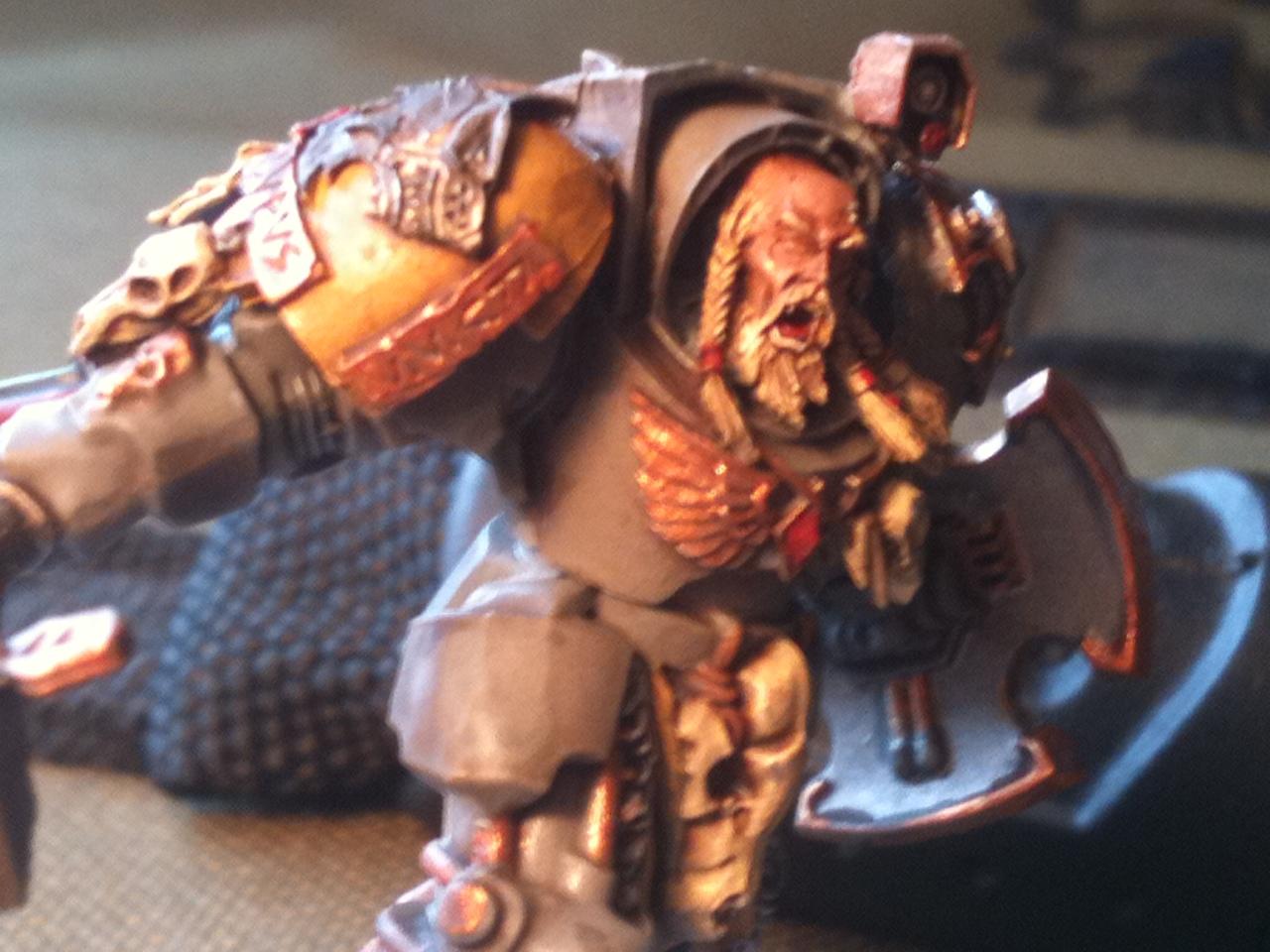Arjac, Rockfist, Space Wolves, Terminator Armor, Wolf Guard