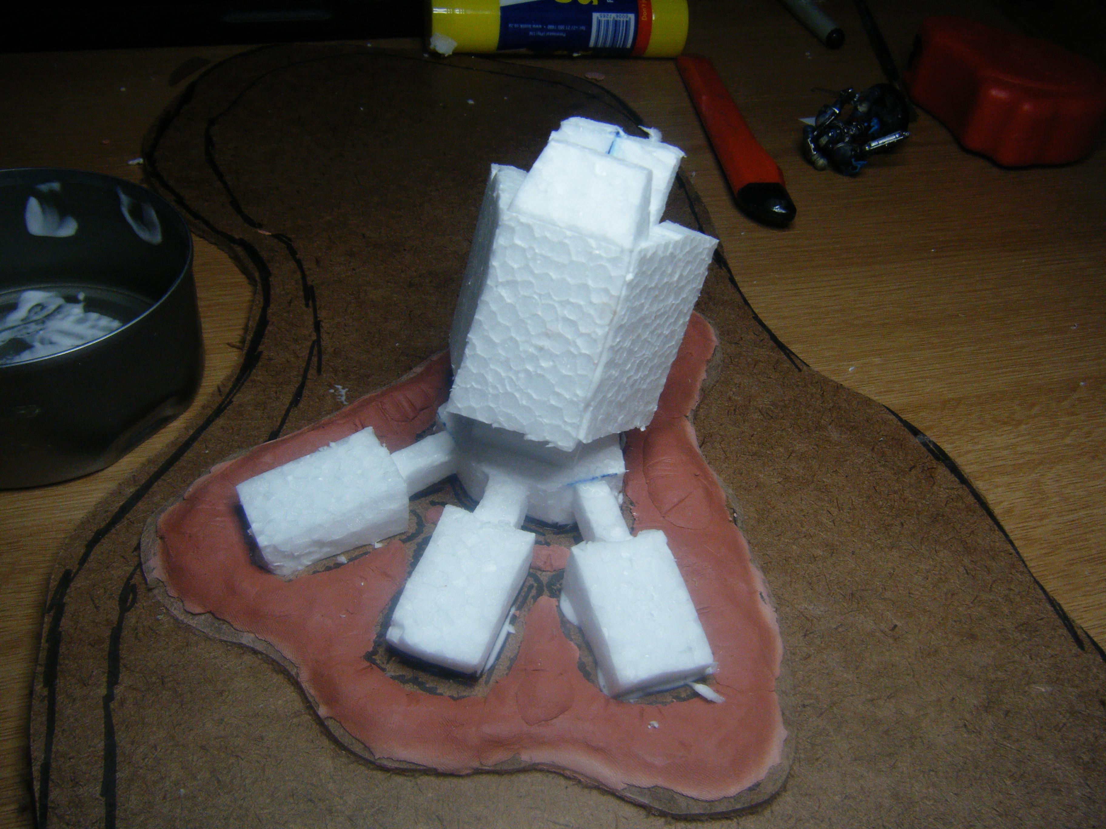 Titan, rest of the Titan left foot