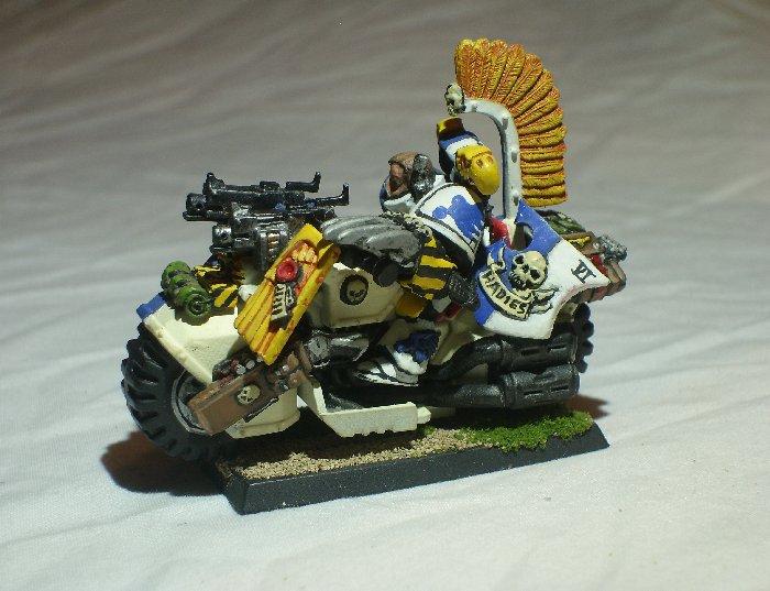 Bike, Painting, Space Marines, Ultramarines, White