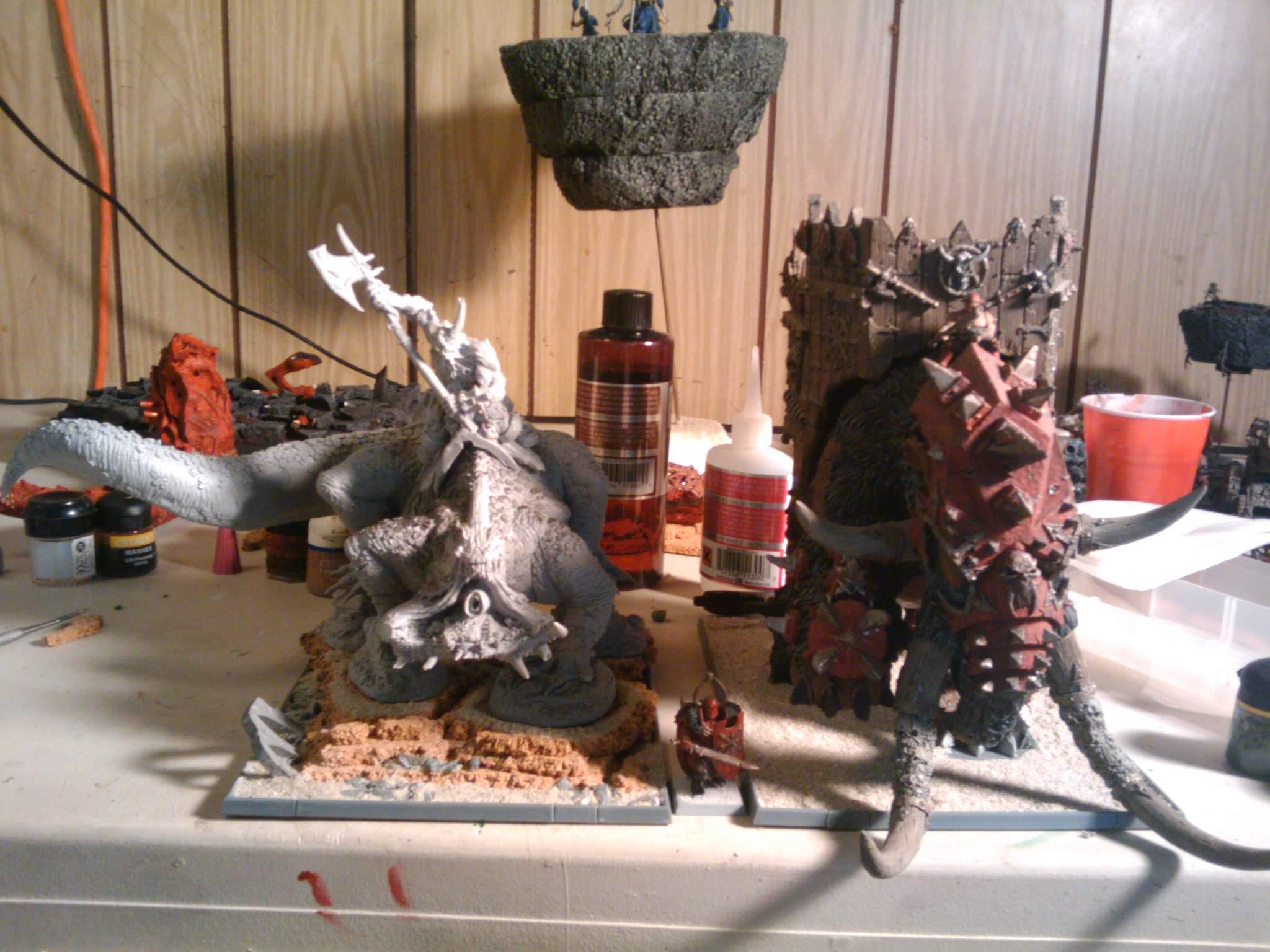 Toad Dragon on Base Comparison