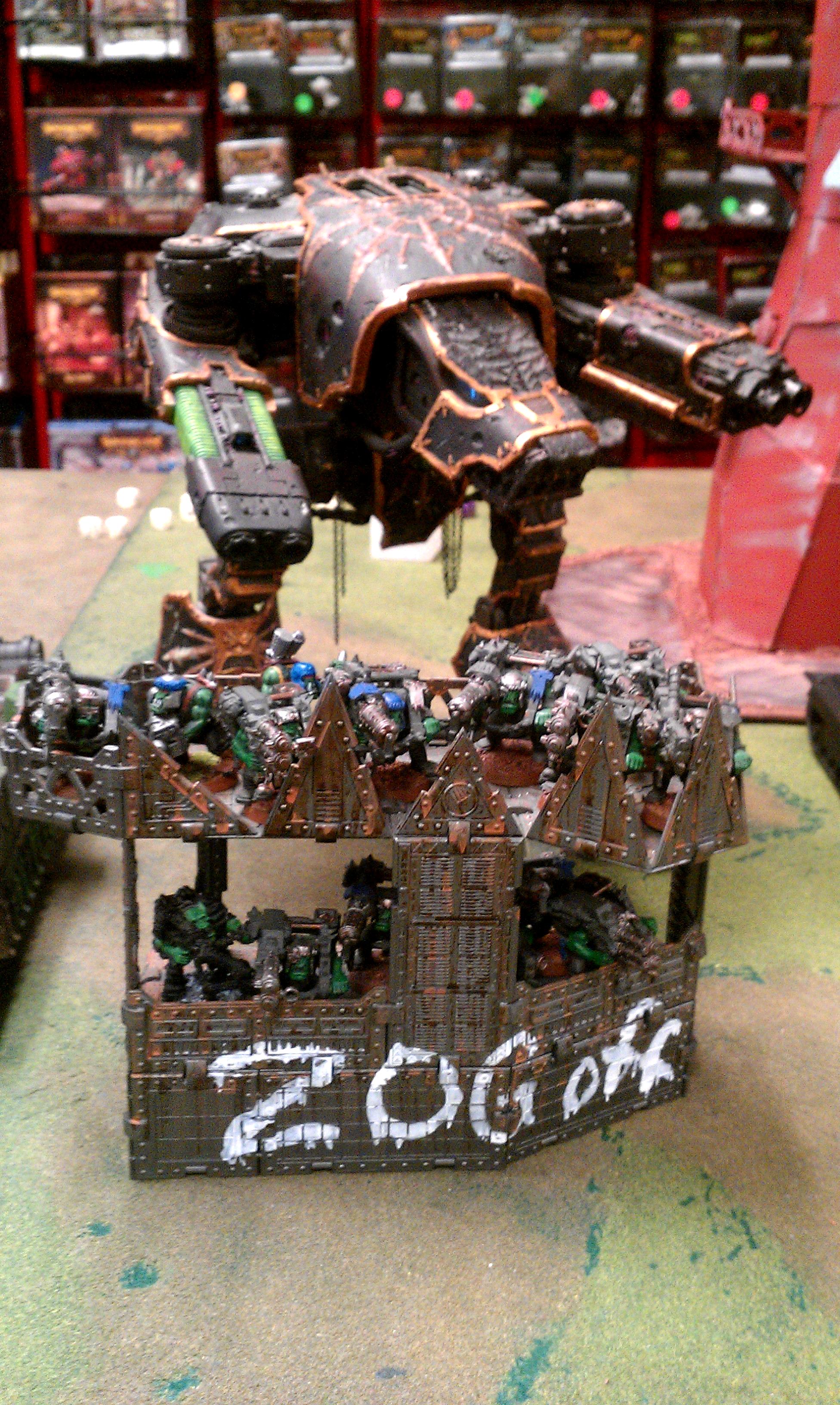 Chaos, Chaos Space Marines, Orks, Titan, Warhammer 40,000