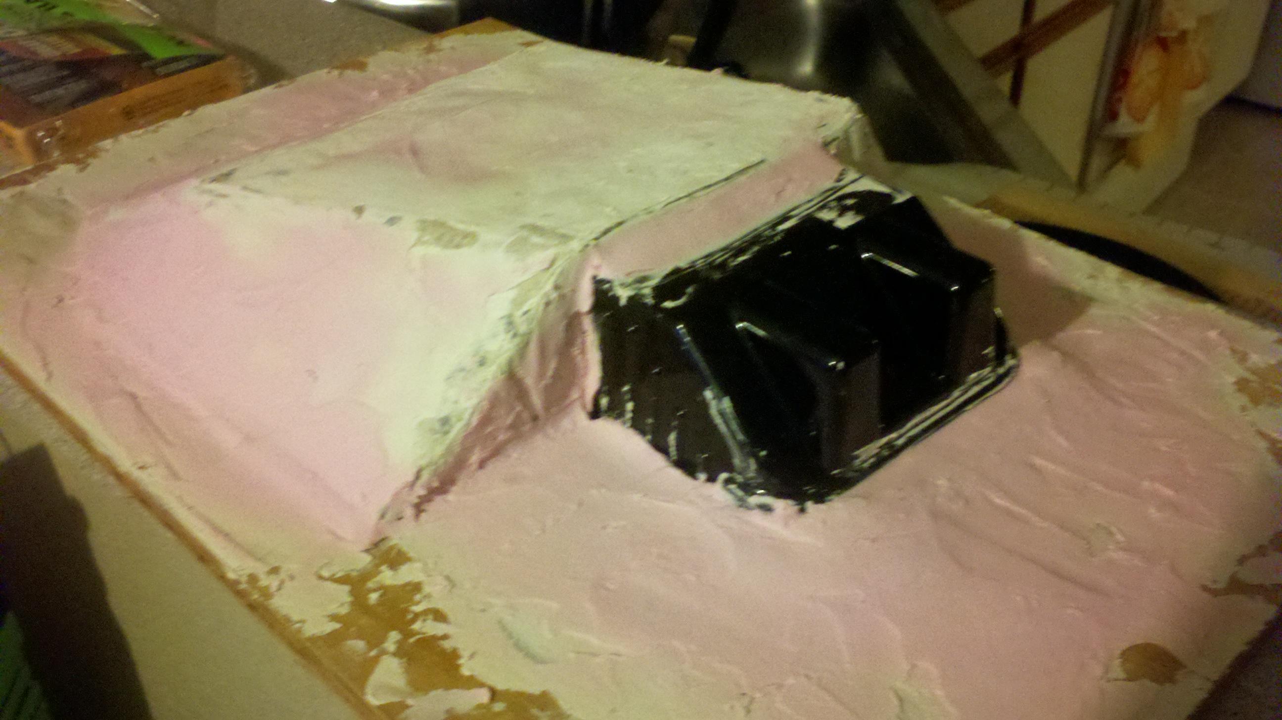 Bunker, gonna put slate chunks around it