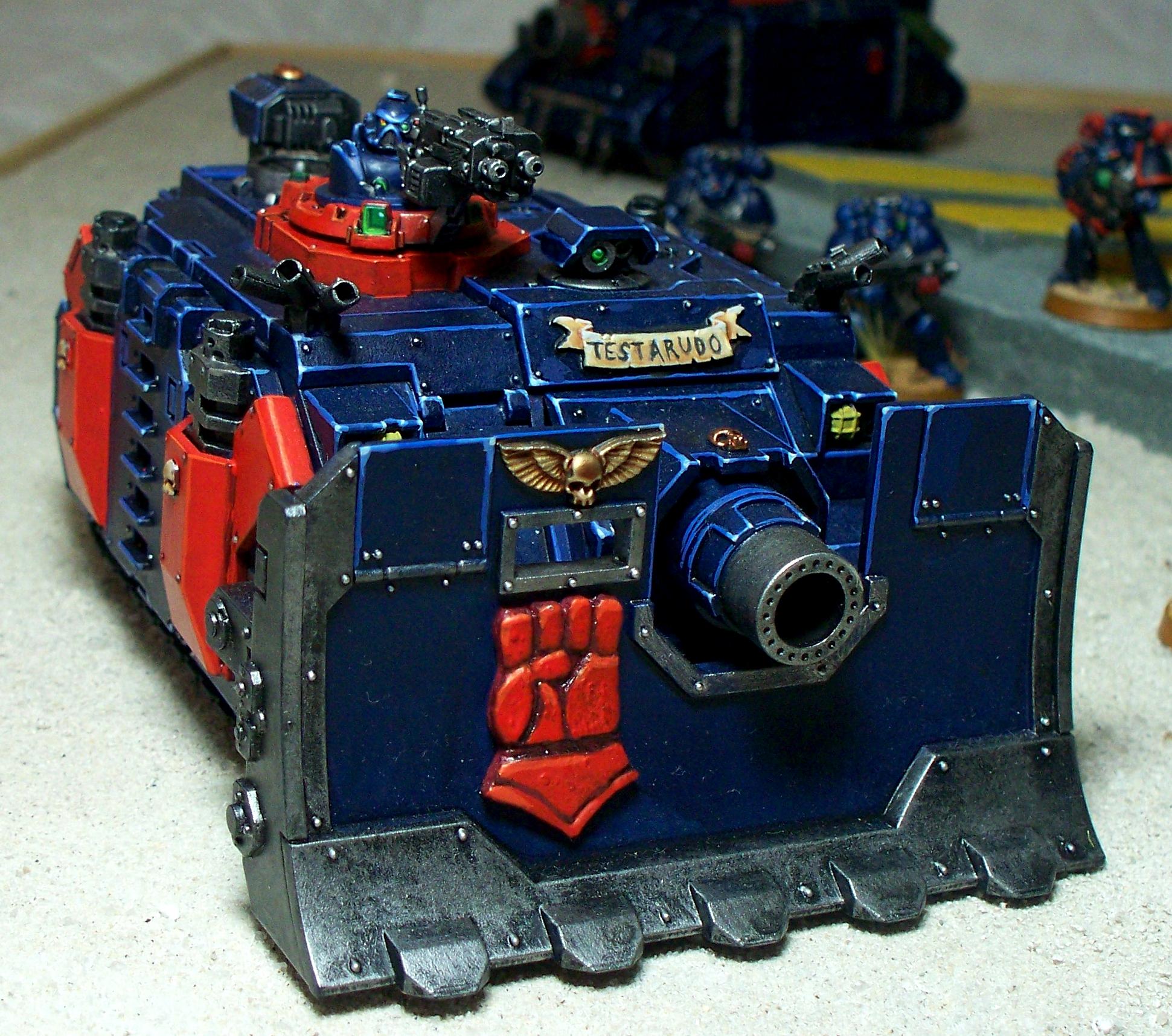 Crimson Fists, Space Marines, Tank, Vindicator, Warhammer 40,000