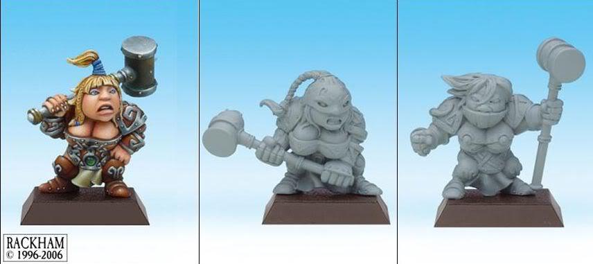 Confrontation, Dwarves, Female, Hammer Time, Rackham