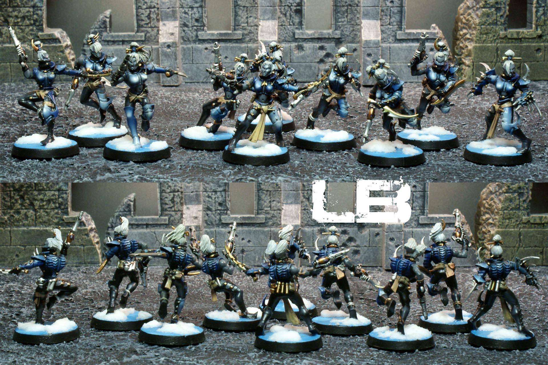Awesome Paint Job, Awesomepaintjob.com, Close Combat Squad, Dark Eldar, Dark Eldar Drow, Drow, Ice, Ice Theme, Kabalite, Les Bursley, Lowkeyy, Martin Harris, Scourge, Snow, Snow Theme, Solarite, The Frozen Fang, Trueborn, Vanhammer, Wych