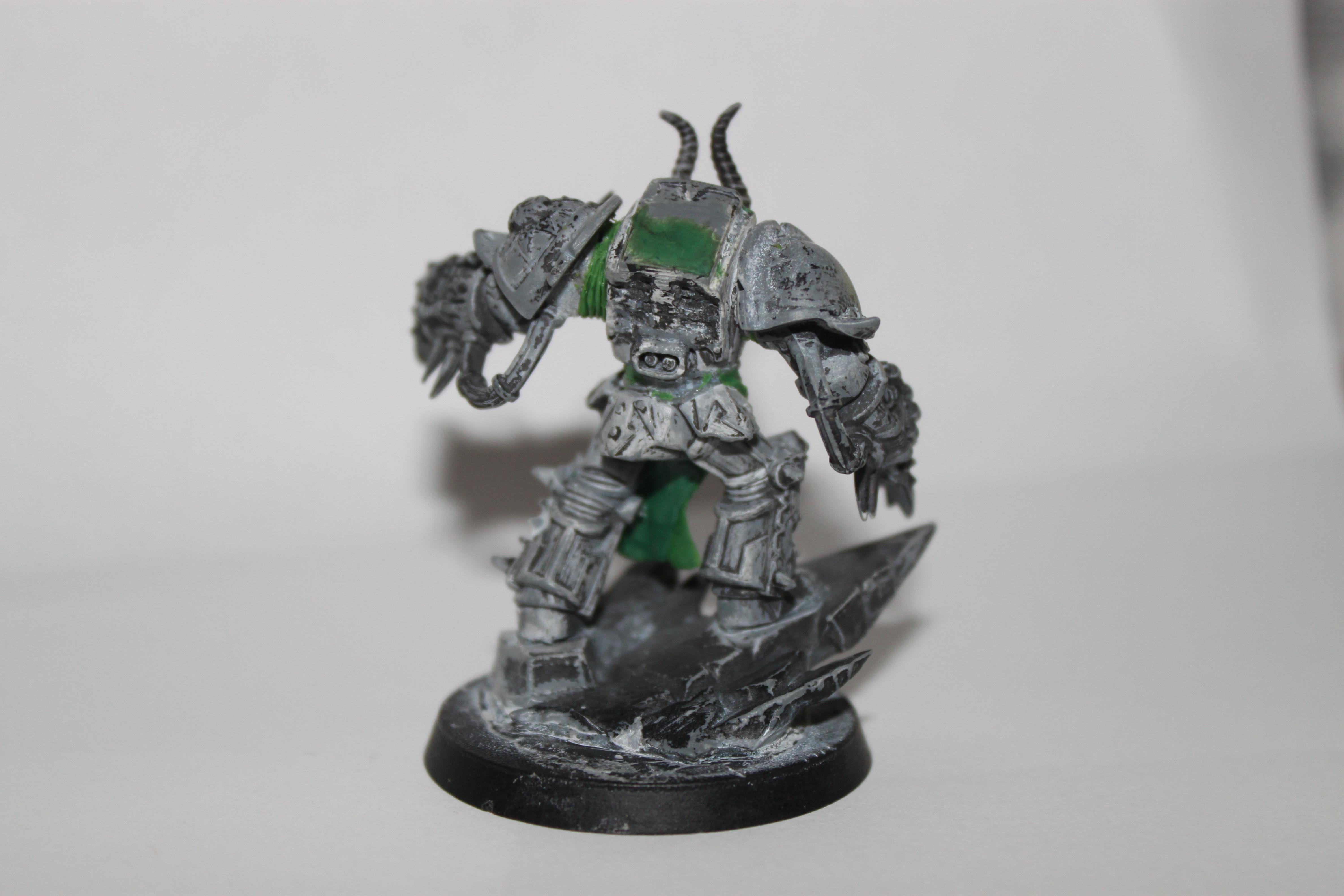 Disable, As you can see, this guy's back is a little mangled. I need to give him a cape to cover it up, but I'm not sure if I want to use the cape that came with him or just create my own. Any thoughts?