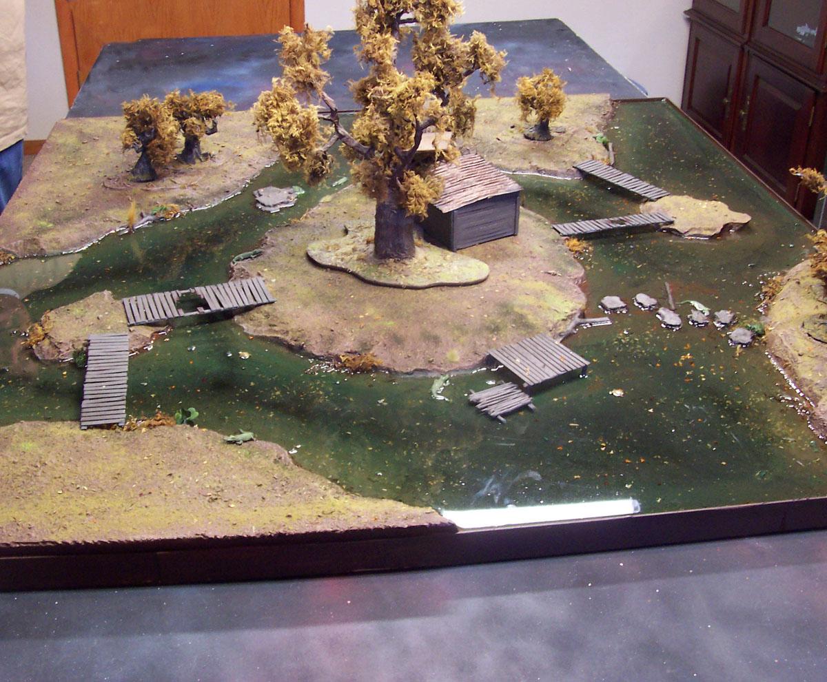 Game Table, River, Stream, Swamp, Terrian