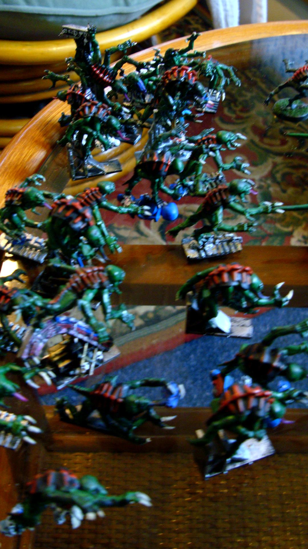22 ymgarl genestealers pretty well painted.