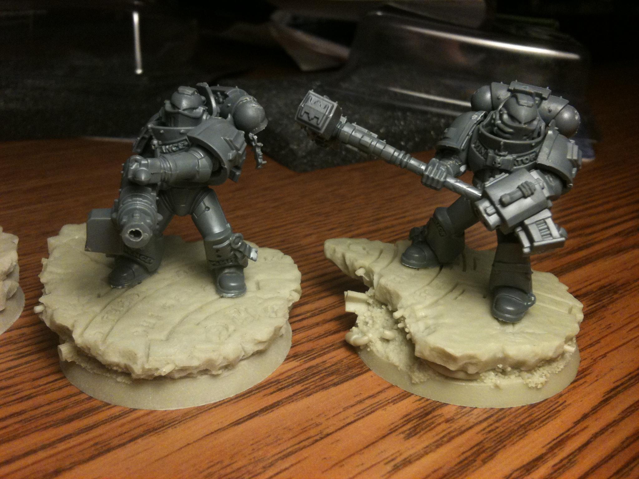 Base, Grey Knights, Space Marines, Storm Bolter, Thunderhammer, Warhammer 40,000