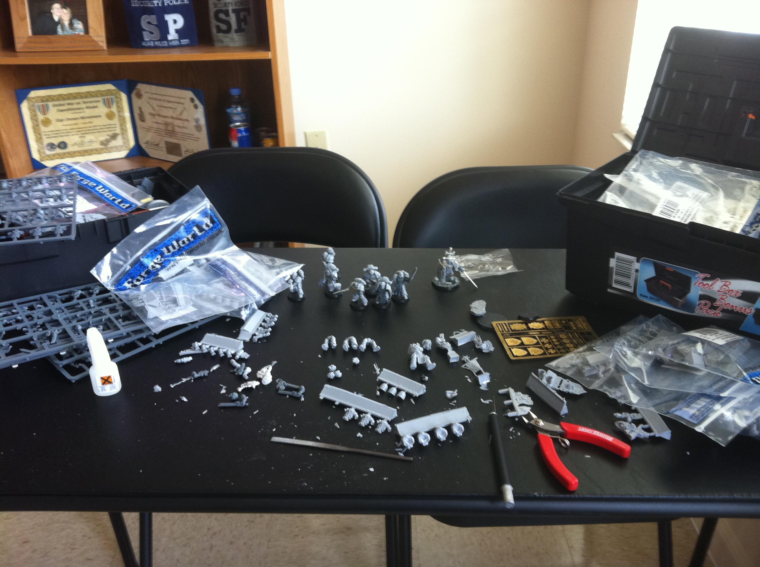 What I have been working with. (not much after the move.)