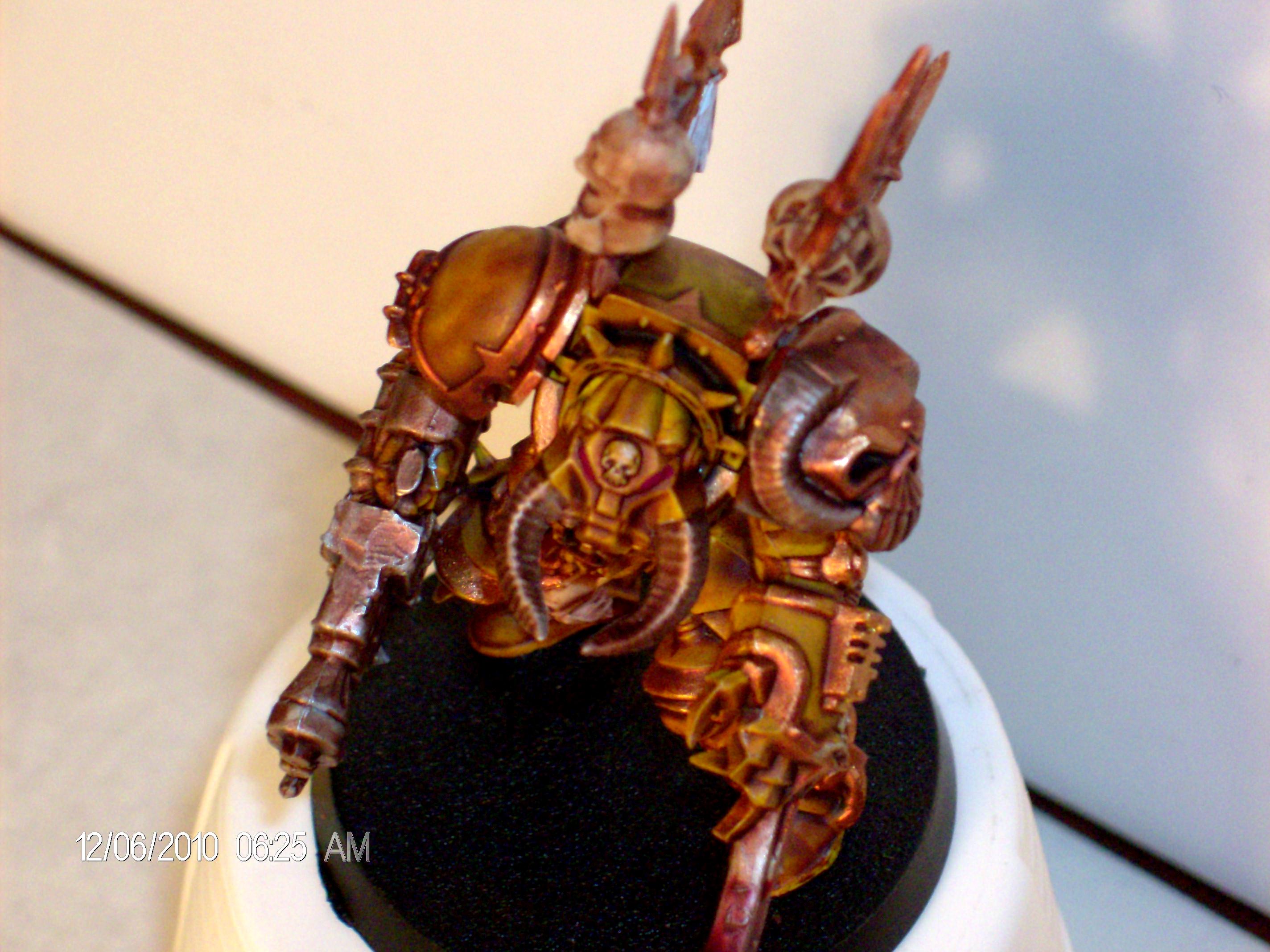 Chainfist, Chaos Space Marines, Heavy Flamer, Terminator Armor