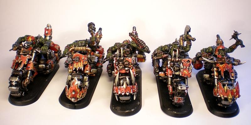 40.000, Armour Chipping, Battle Brush Studios, Biker Nobz, Commission Painting, Conversion, Evil Suns, Forge World, Nob, Orks, Shoota Boys, Sigur, Speed Freaks, Trukk, Warbikers, Warboss, Warhammer 40,000, Weathered