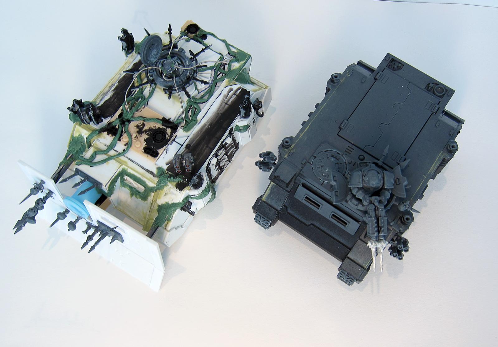 Chaos Rhino, Nurgle, Rhino, Work In Progress