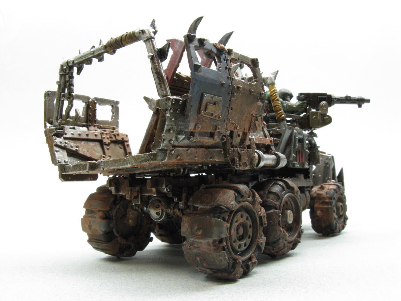 Boy, Burnas, Lootas, Orcs, Orks, Stompa, Trukk, Warboss, Warhammer 40,000, Warhammer Fantasy