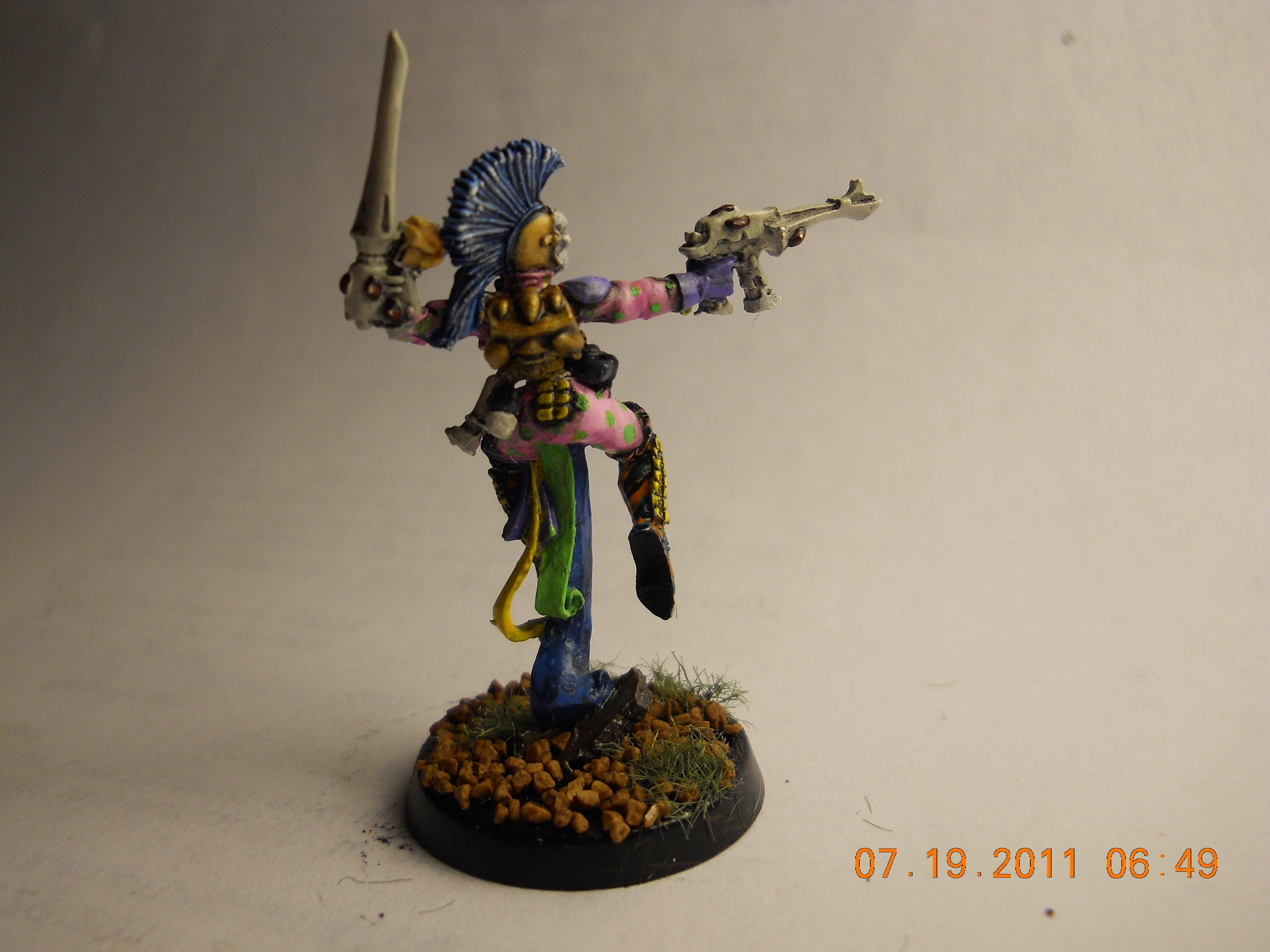 Eldar, Harlequins, female Eldar Harlequin - back  view