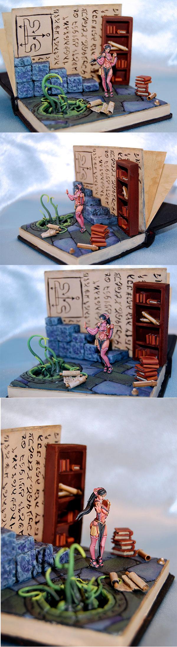 Diorama, Female, Kingdom Death, Pinup Preacher