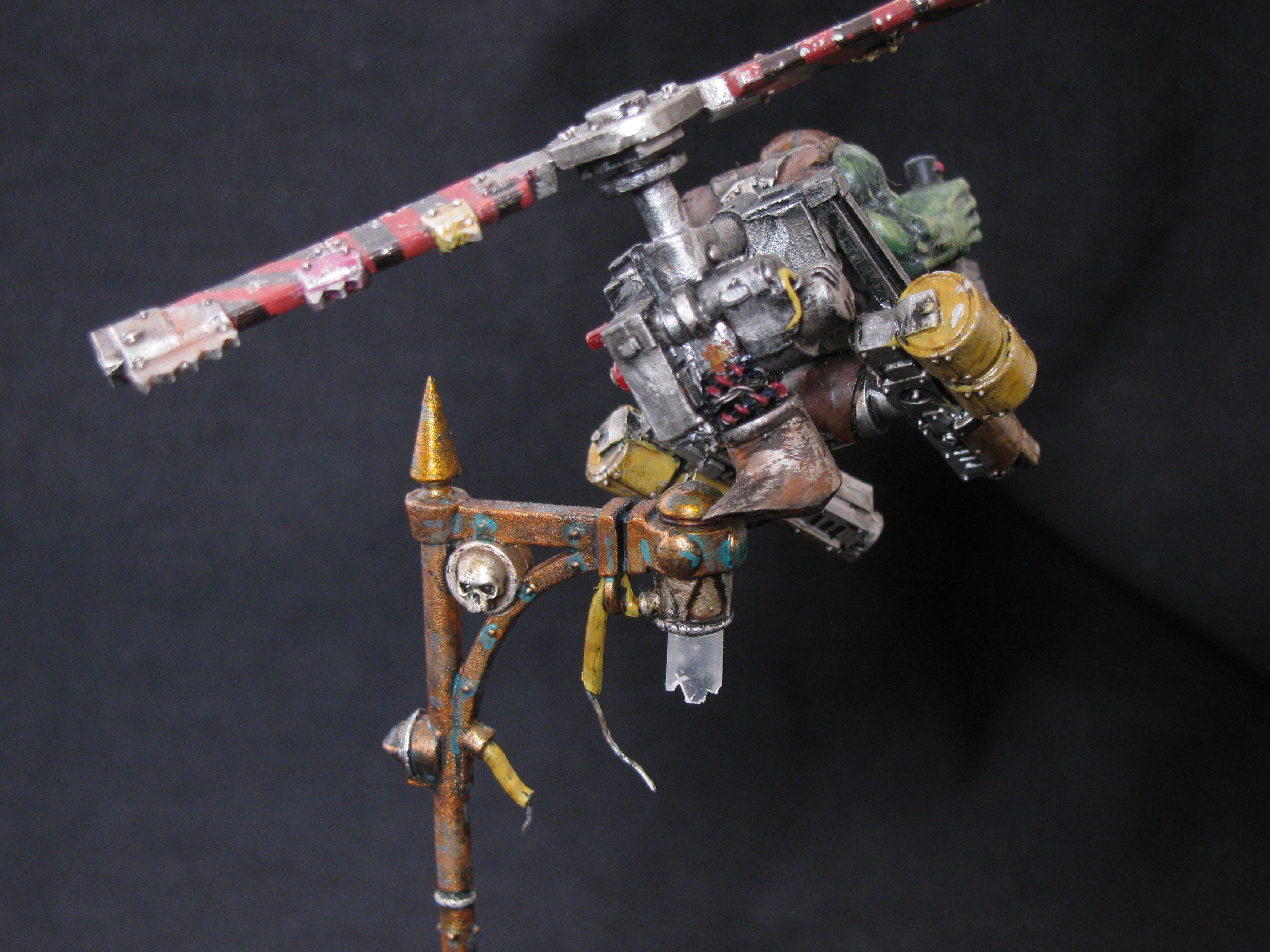 Conversion, Cyborks, Deffkopta, Flyboy, Orks, Warhammer 40,000