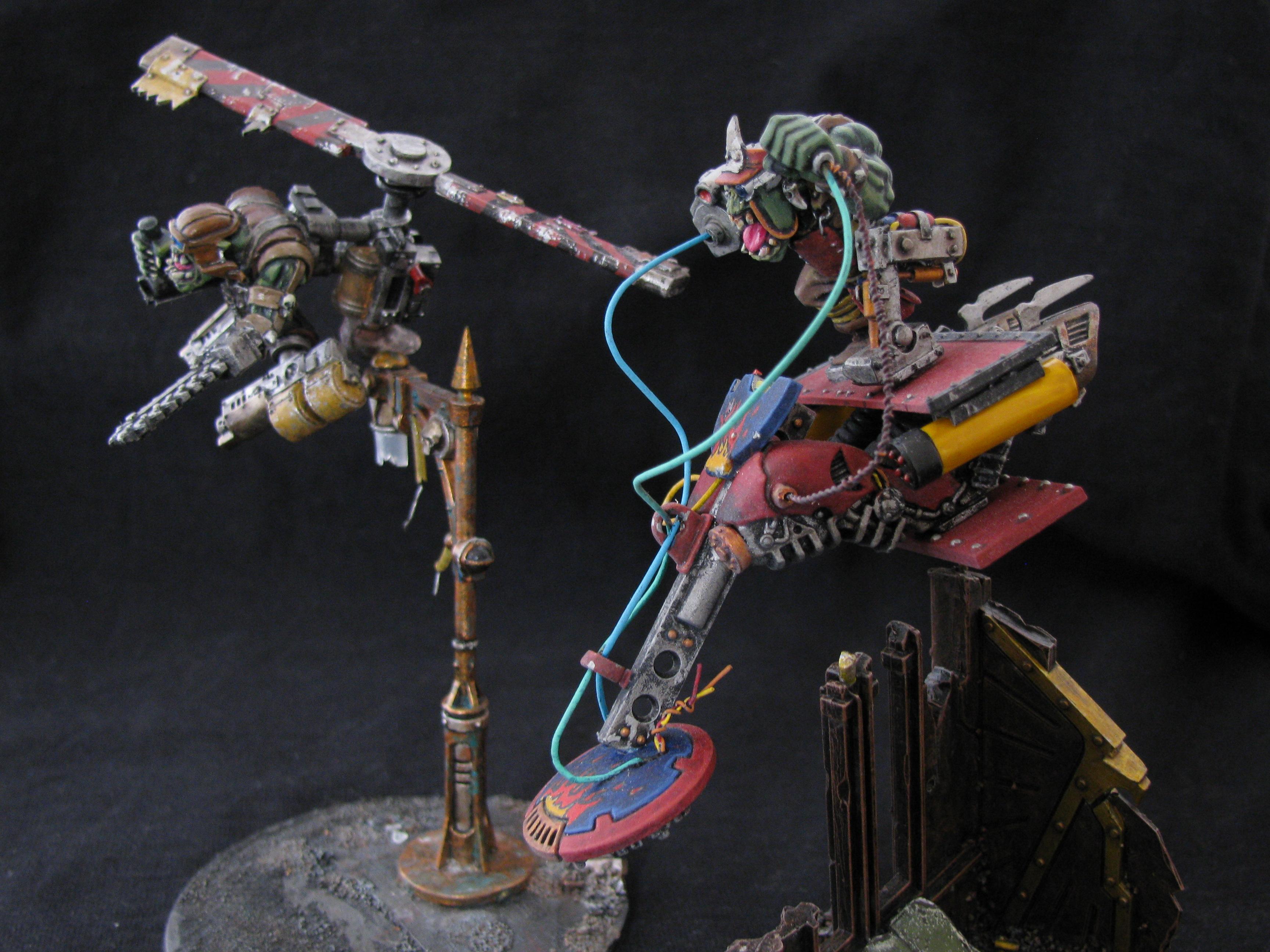 Conversion, Cyborks, Deffkopta, Orks, Warhammer 40,000