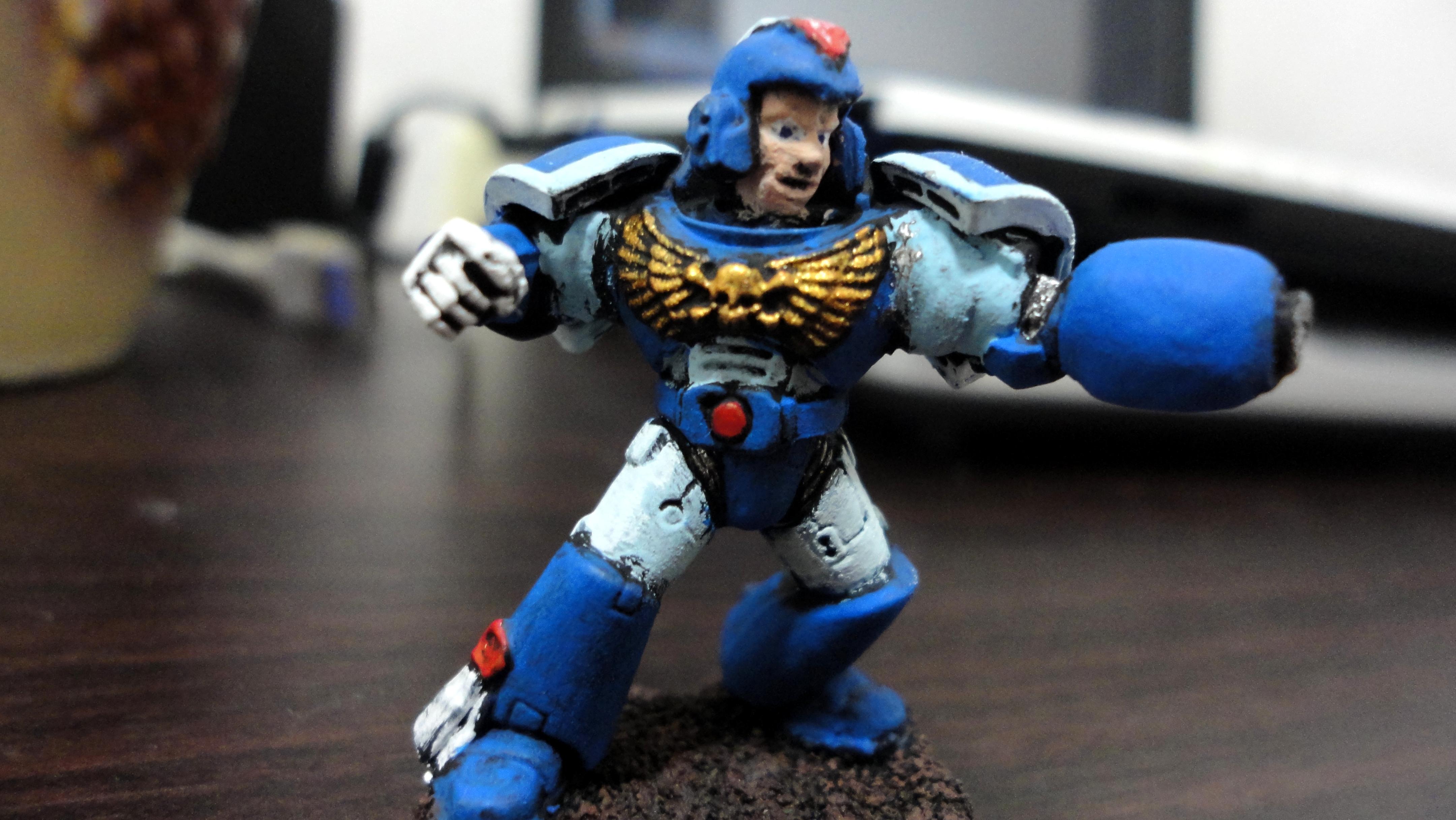Humor, Infantry, Megaman, Space Marines, Tactical Squad, Warhammer 40,000