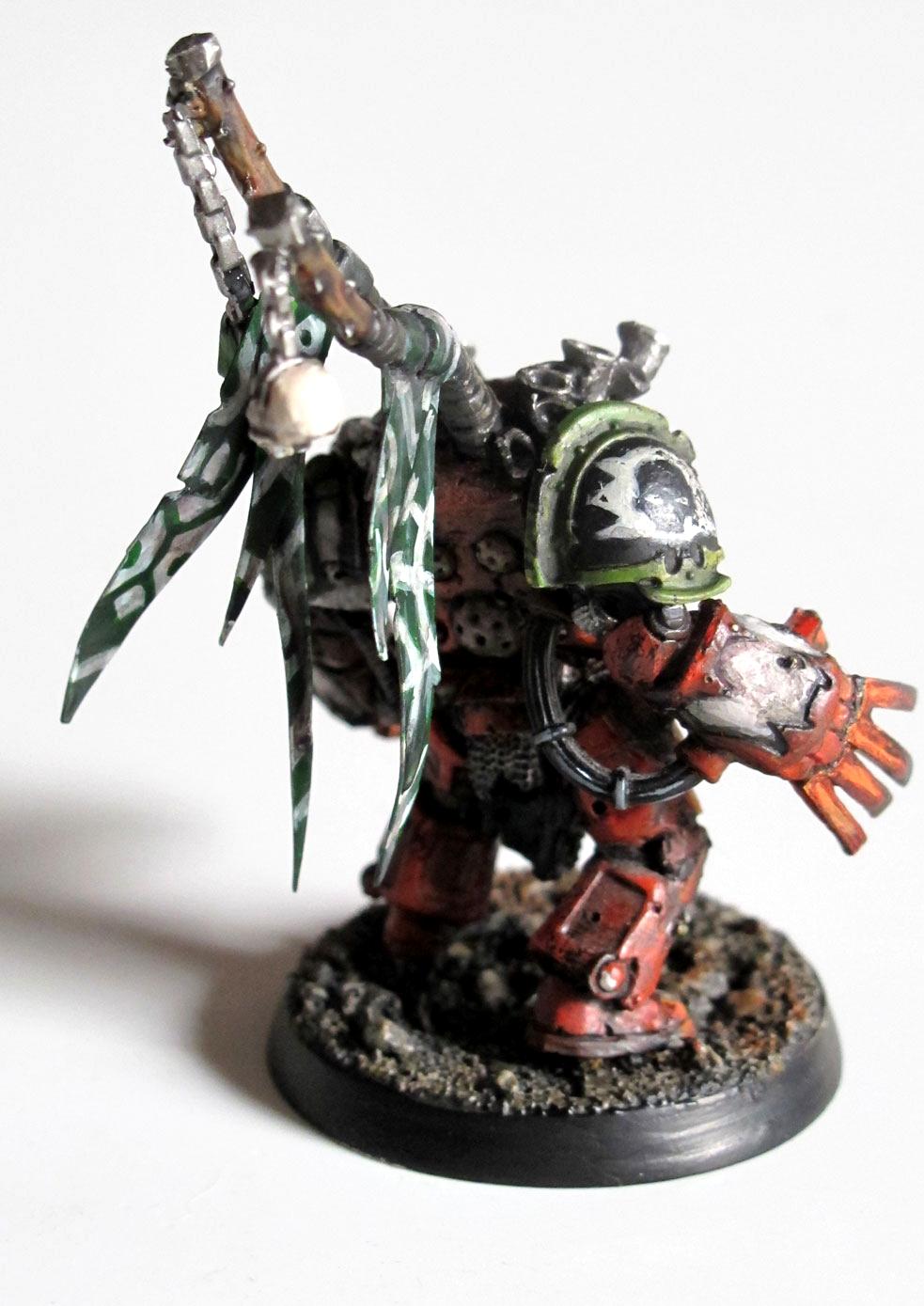 Choas Space Marine, Chosen, Death Guard, Lightning Claws, Terminator Armor, Warhammer 40,000