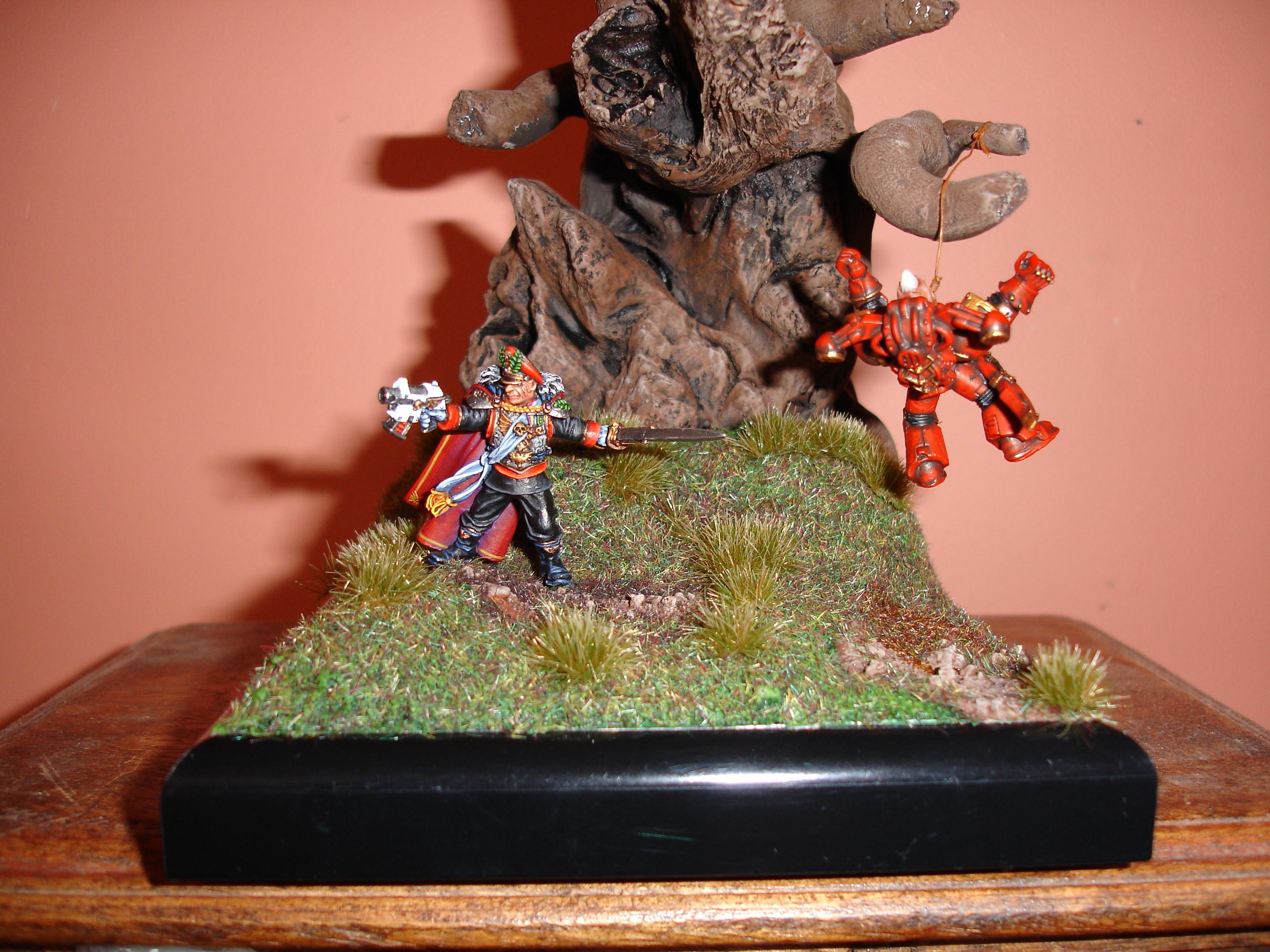 Chaos, Chaos Space Marines, Commissar, Diorama, Finecast, Imperial Guard, Warhammer 40,000