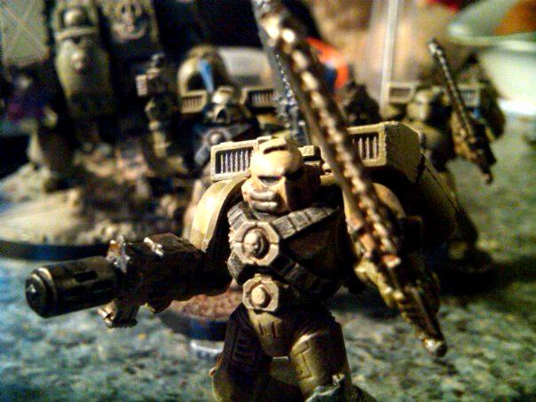 Assault Marines, Chain Sword, Meltagun