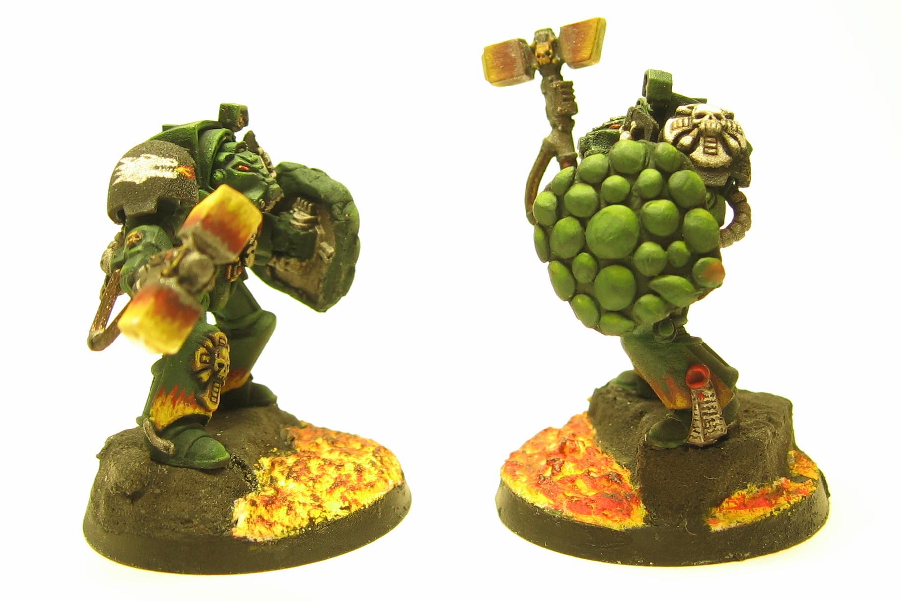 Salamanders, Storm Shield, Terminator Armor, Thunder Hammer