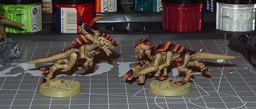 Tyranids, orangeyellow 1 side