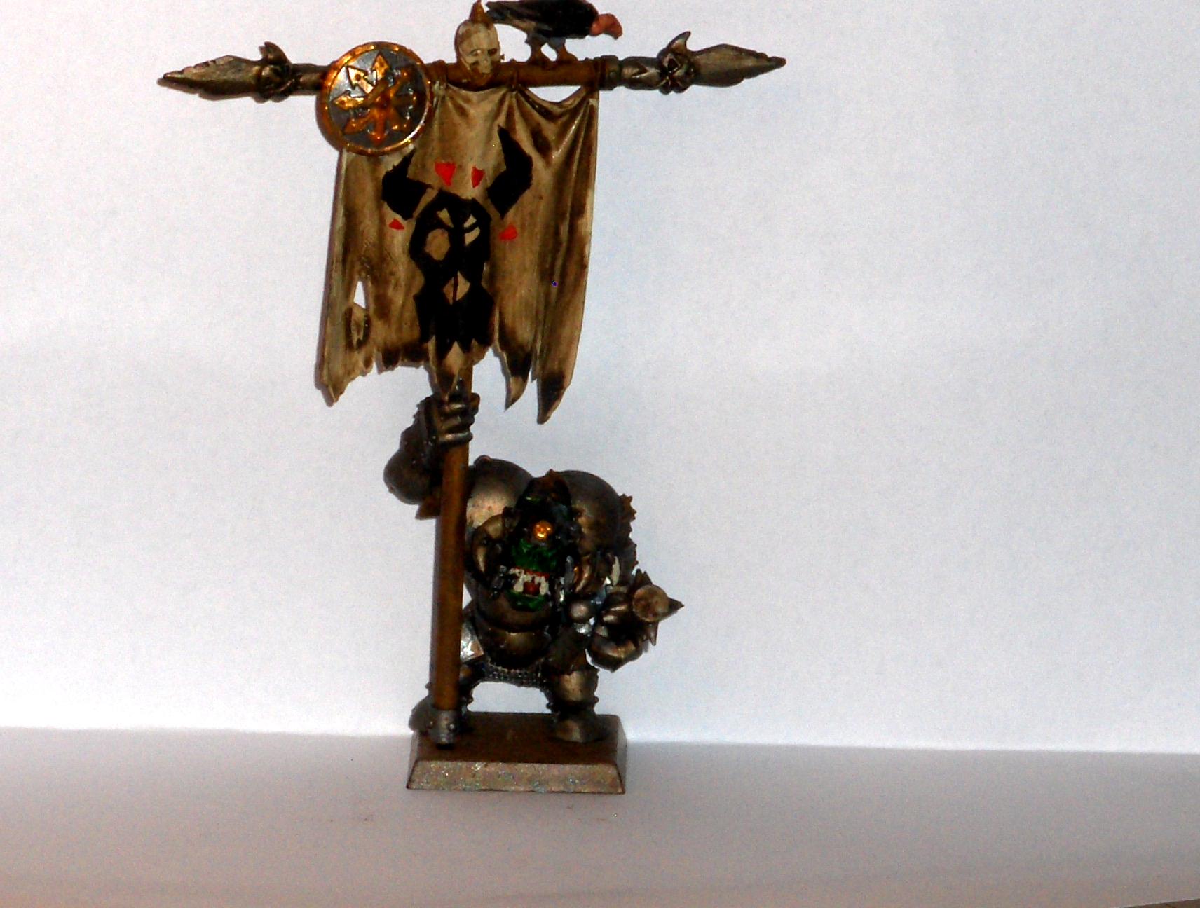 Orcs, Painted, Standard Bearer, Warhammer Fantasy