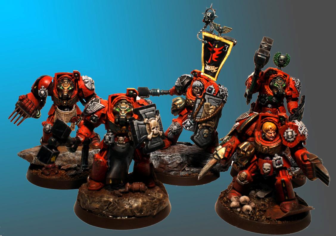 Blood Angels, Space Marines, Terminator Armor, Warhammer 40,000