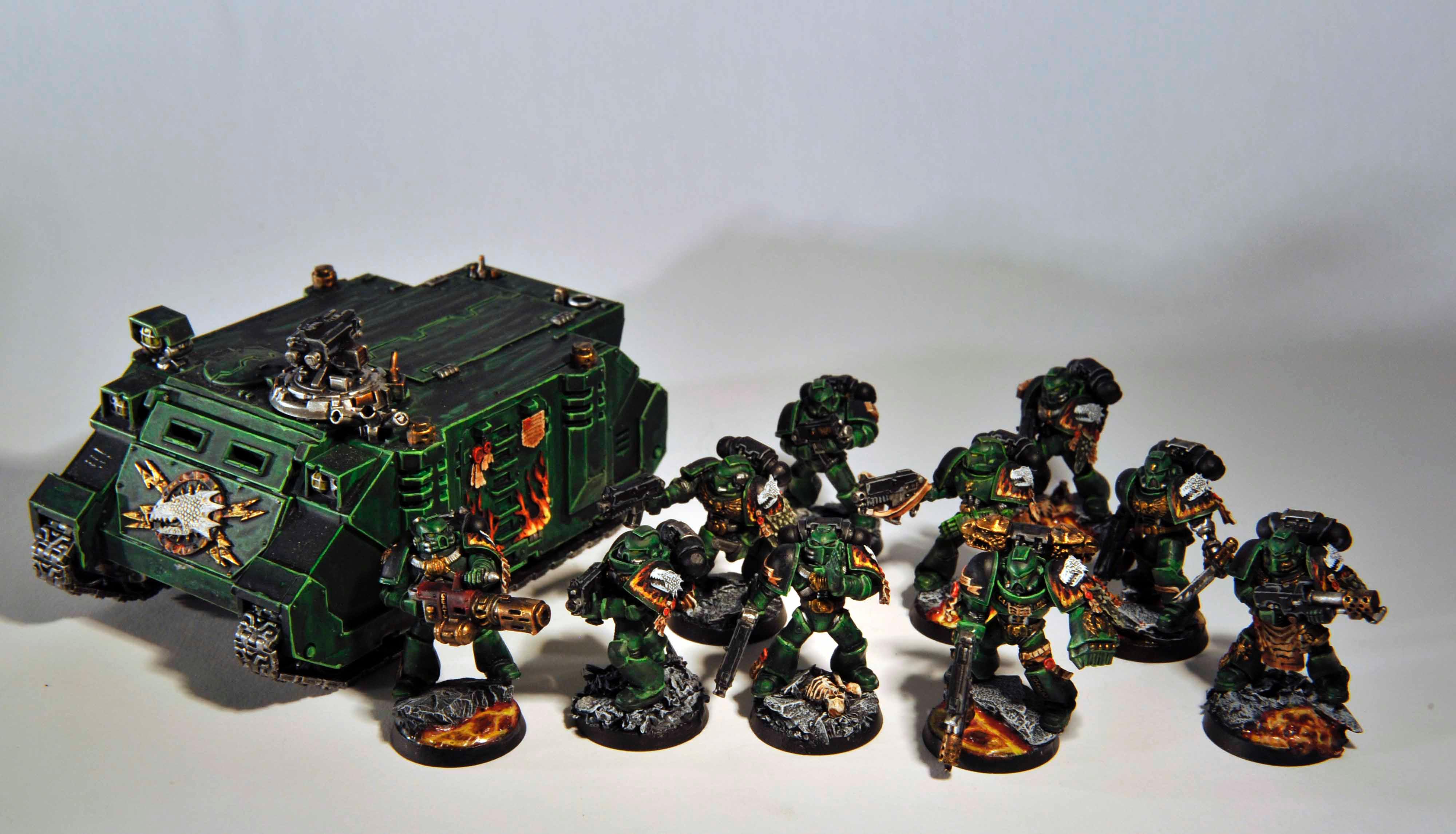 Army, Rhino, Salamanders, Tactical Squad, Vulkan