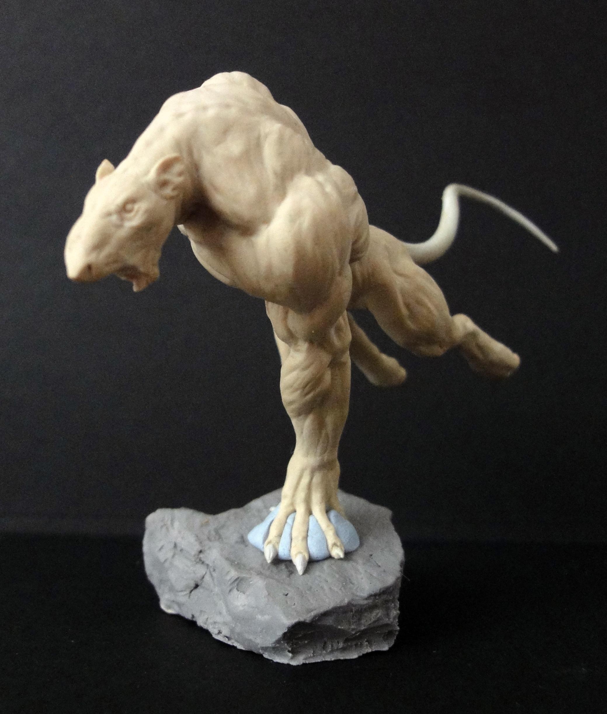 Rat Ogre, Sculpting, Work In Progress